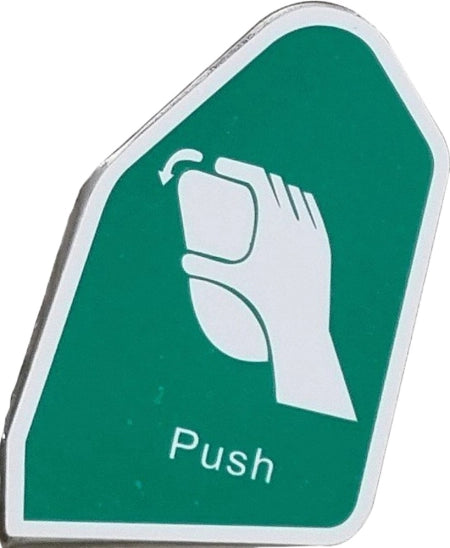 Maxisafe Handle Push Stainless Steel