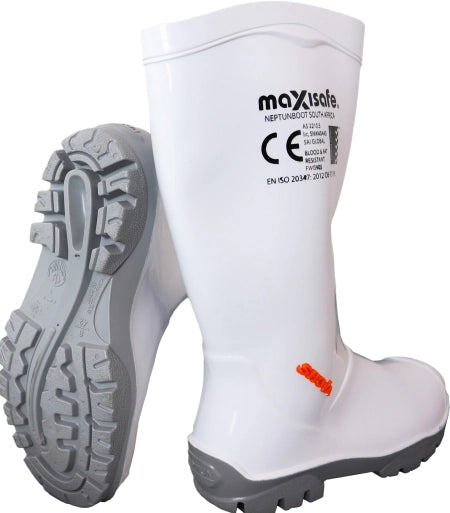 Maxisafe 'Shova' Non-Safety Gumboot - White - size 7