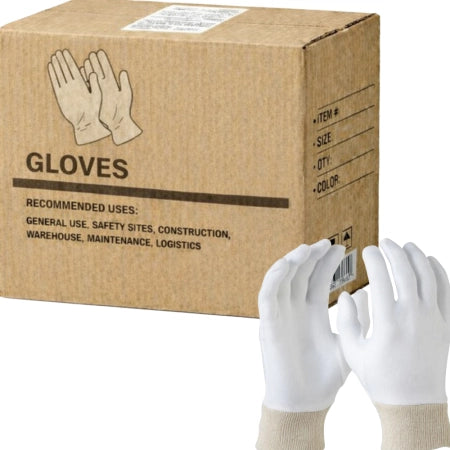 Carton of 600 Maxisafe Interlock Poly/Cotton Liner Knit Wrist Ladies Carded