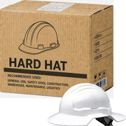 Carton of 10 Packs Tuffgard Broadbrim Non-Vented Hard Hat Ratchet Harness