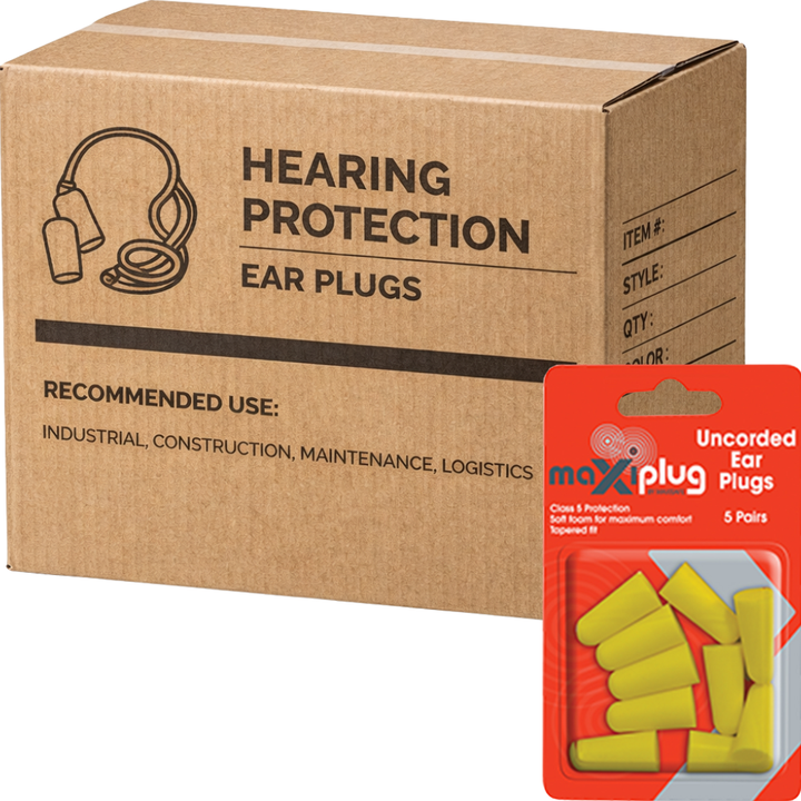 Carton of 10 Packs MaxiPlug Uncorded Blister Pack HEU669