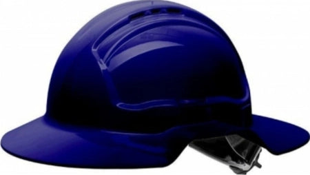 Maxisafe Blue Broad Brim Vented Hard Hat - Ratchet