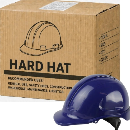 Carton of 20 Maxisafe Blue Vented Hard Hat Ratchet Harness