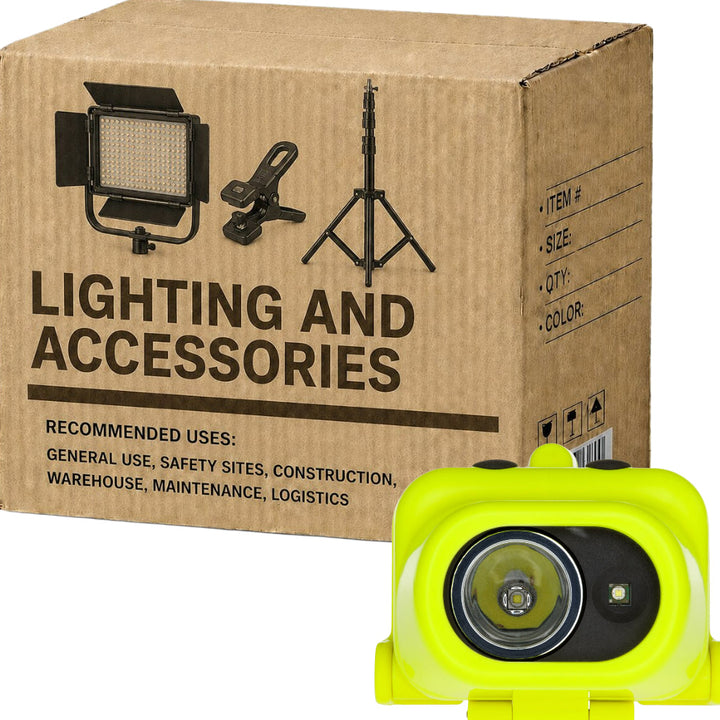 Carton of 4 Multi Function Dual Light Headlamp