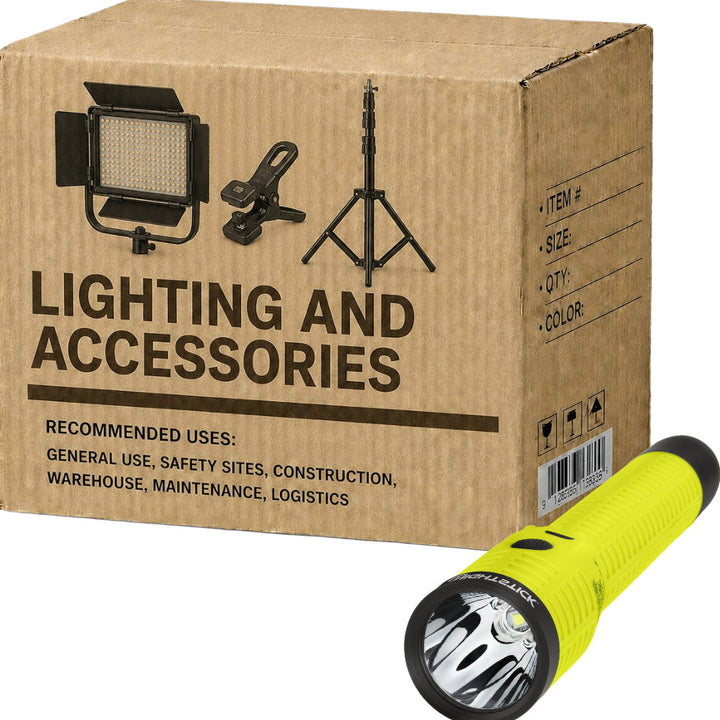 Carton of 2 Packs Maxisafe Dual Light Flashlight with Tail Magnet Rechargeable