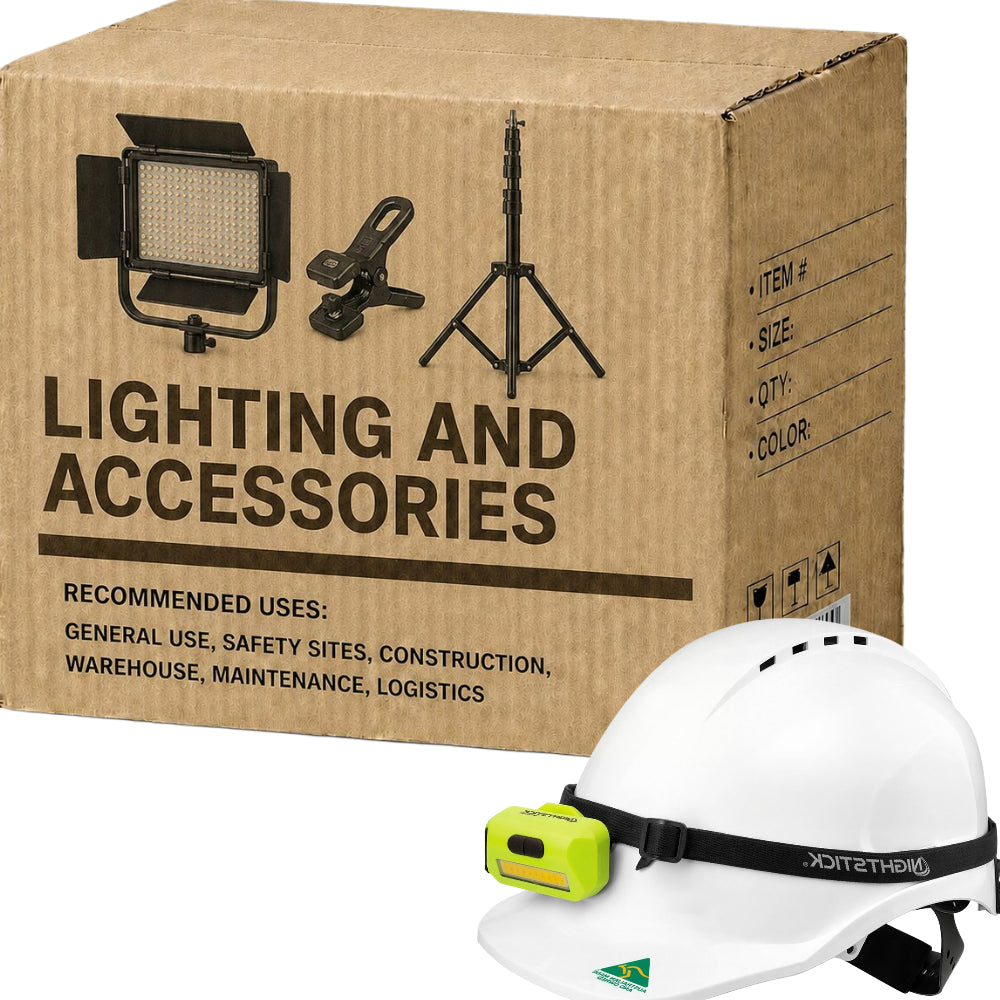 Carton of 4 Nightstick Tri Colour USB Rechargeable Headlamp