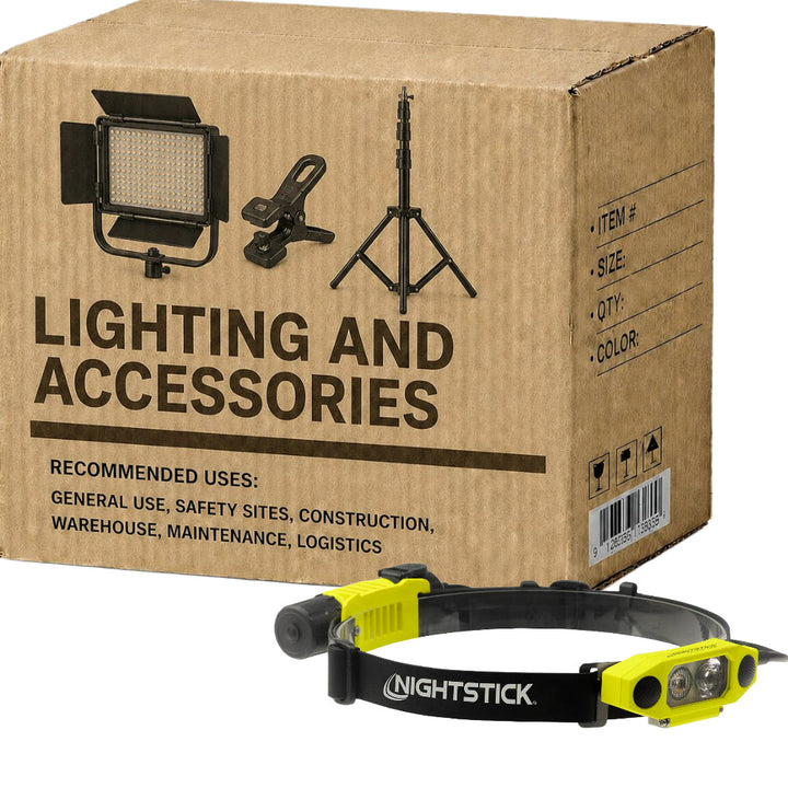 Carton of 2 Nightstick Zone 0 Dicata USB IS Rechargeable Dual Light Headlamp