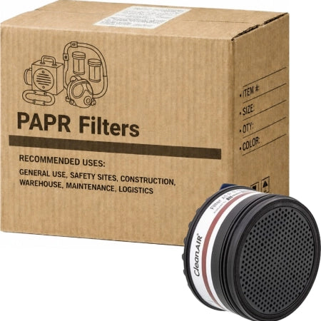 Carton of 5 Packs CleanAIR AerGO A1 P3 Combined Filters Set Respiratory Filters