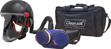 Maxisafe CleanAIR CA-40G Hard Hat w/ Toric Visor & AerGO PAPR Kit - Heavy Duty Battery