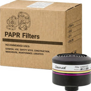 Carton of 3 Packs CleanAIR A2B2E2 P3 Combined Filters with DIN Thread RD40x1/7 Respiratory Filters