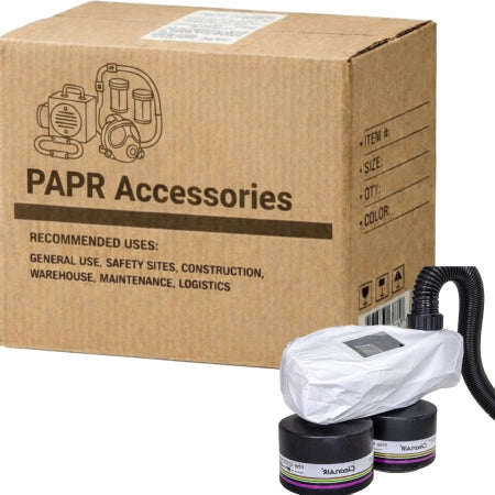 Carton of 5 Packs Maxisafe Disposable Protective Cover for Chemical 2F PAPR Protection Accessory