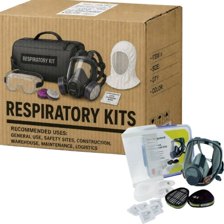 Carton of 4 Packs Maxiguard Full Face Respirator Chemical Kit Chemical - Large