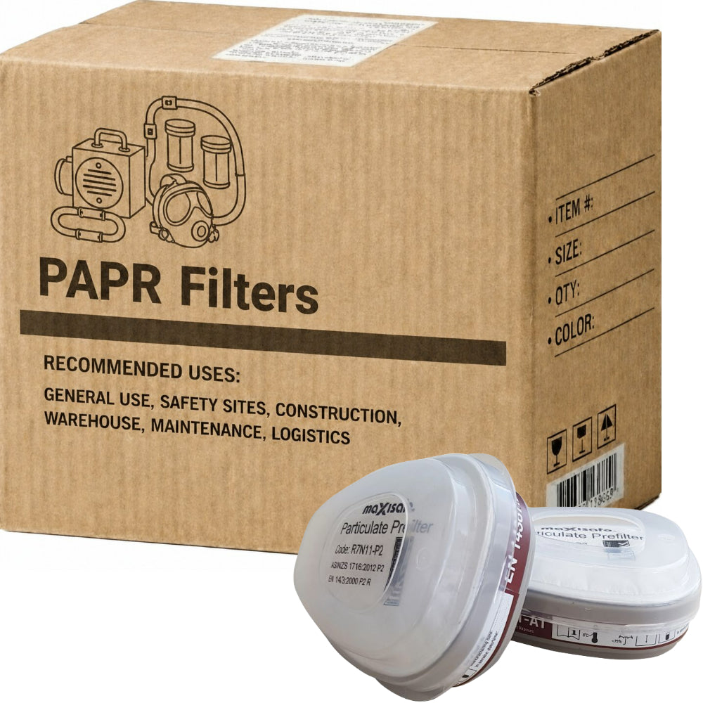 Carton of 30 Maxiguard A1 Gas and P2 Filter Combo Pack Respiratory Filters