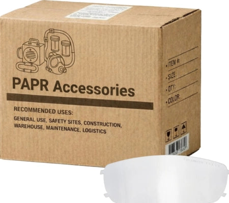Carton of 3 RCA-29 Polycarbonate Grinding Visor Face Shield Replacement