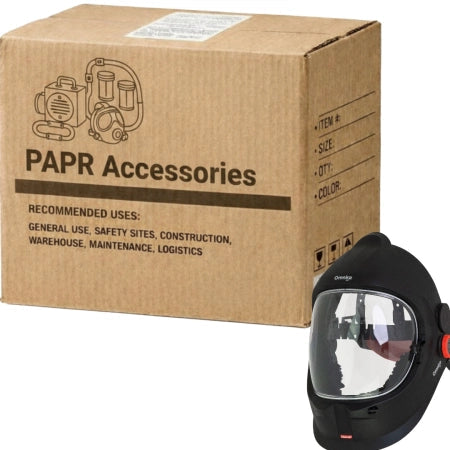 Carton of 3 Omnira Air PAPR Protective Faceshield Face and Respiratory Protection