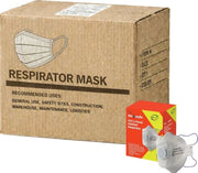 Carton of 12 Boxes Maxisafe P2 3-Panel Flat Fold Respirator with Valve