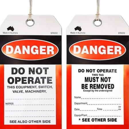 Pack of 100 Maxisafe Safety Tag Danger - Do Not Operate