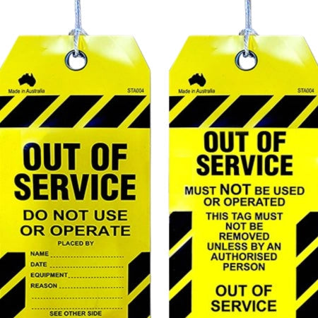Pack of 100 Maxisafe Safety Tag - Out of Service