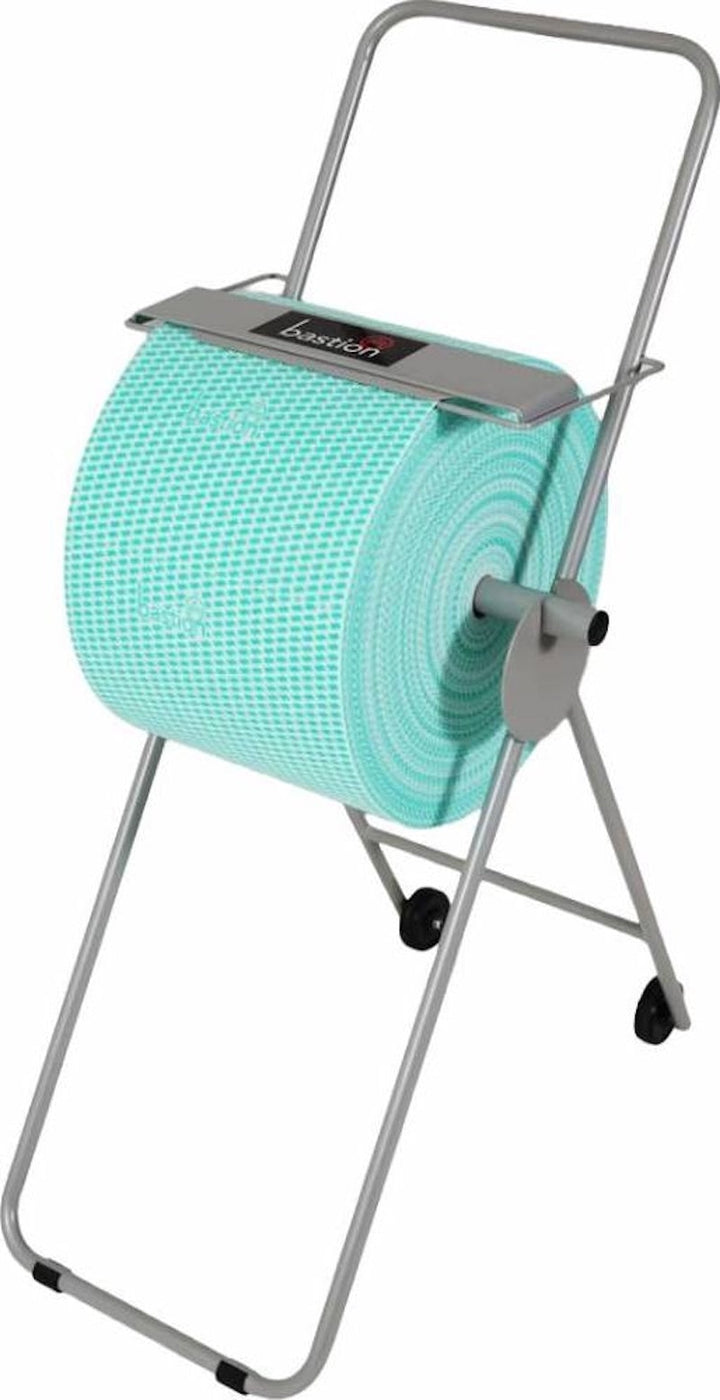 Carton of 1 Stand Grey Wipes Roll with Wheels