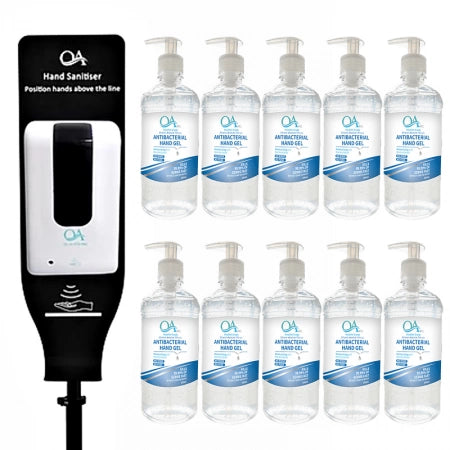 Dispensers with 10 x 500 ml Sanitisers