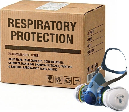 Carton of 10 MaxiGuard Half Mask Silicone Chemical Kit (Blister Pack) R7500C