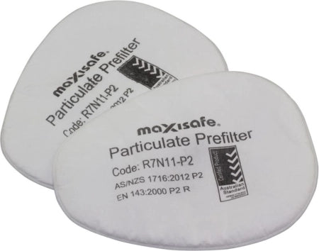 Maxisafe P2 Prefilter to suit MaxiGuard Respirators R7N11-P2 Pack of 5 Pairs