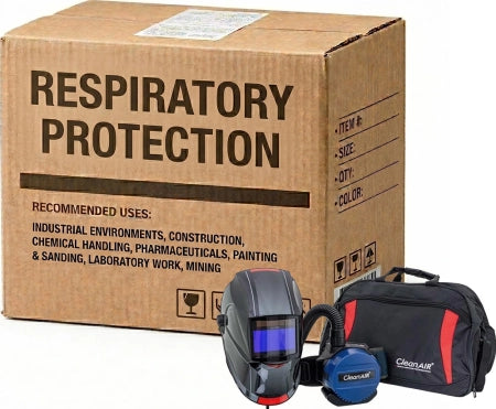 Carton of 3 CleanAIR CA-27 Yoga Welding Helmet & Basic PAPR Kit