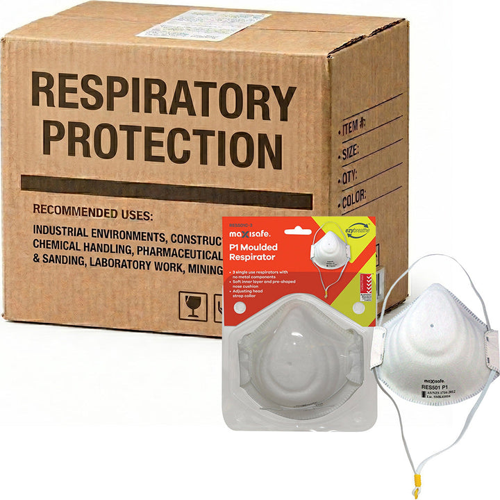Carton of 24 Packs Maxisafe P1 Moulded Respirator (3/Pack)
