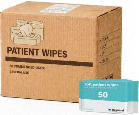 Carton of 18 Reynard Health Biodegradable Soft Patient Wipes