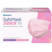 Medicom SafeMask Pink Junior Kids Masks 3 Ply Earloop Box of 50