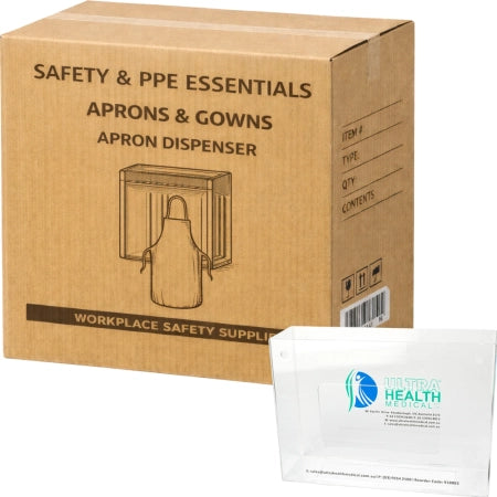 Carton of 10 Ultra Health Acrylic Apron Dispenser Single Unit - To Suit 300869 Aprons
