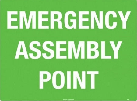 FastAid Emergency Assembly Point Sign 600 x 400mm