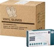 Carton of 1000 HandiCare Clear Disposable Vinyl Powder Free Gloves