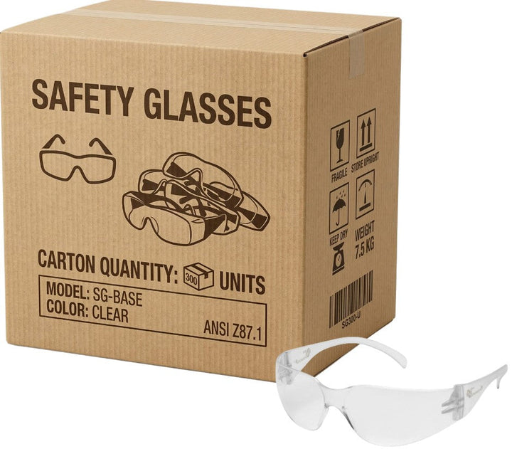 Box of 24 Arc Vision Safety Glasses Hammer Clear Anti Fog Lens Spectacle