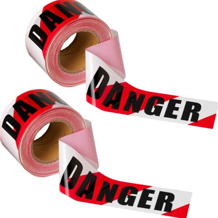 SD Barrier Tape Danger Red & White 100mm