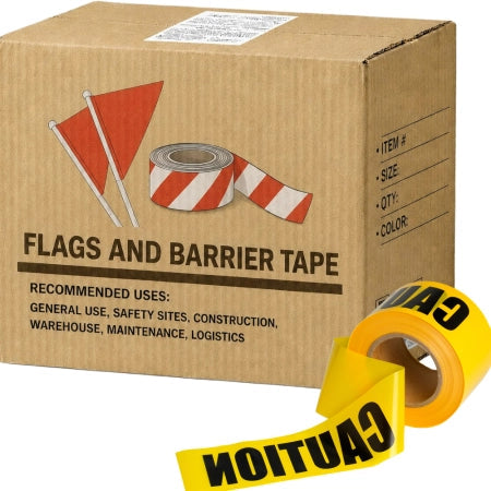 Carton of 20 SD Barrier Tape Caution Yellow 100mm