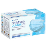 Carton of 10 Medicom SafeMask Blue Junior Kids Masks Earloop