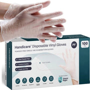 Carton of 1000 HandiCare Clear Disposable Vinyl Powder Free Gloves
