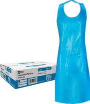 Carton of 500 Shield Right Disposable Blue Aprons (Packs Of 100)