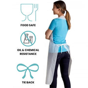 Carton of 500 Shield Right Disposable Blue Aprons (Packs Of 100)