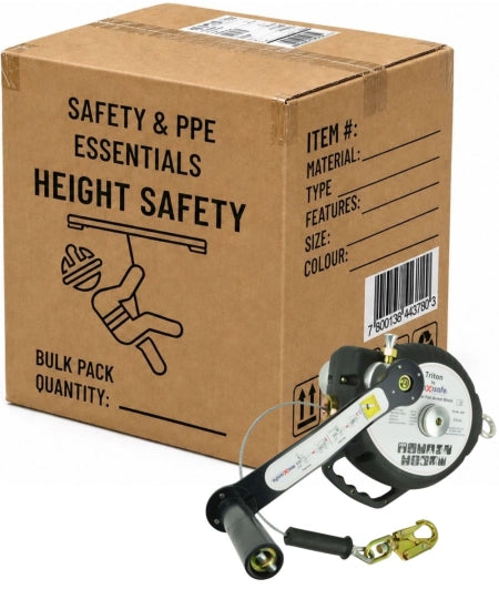 Carton of 3 Maxisafe Type 3 Rescue Retrieval Inertia Reel 20m