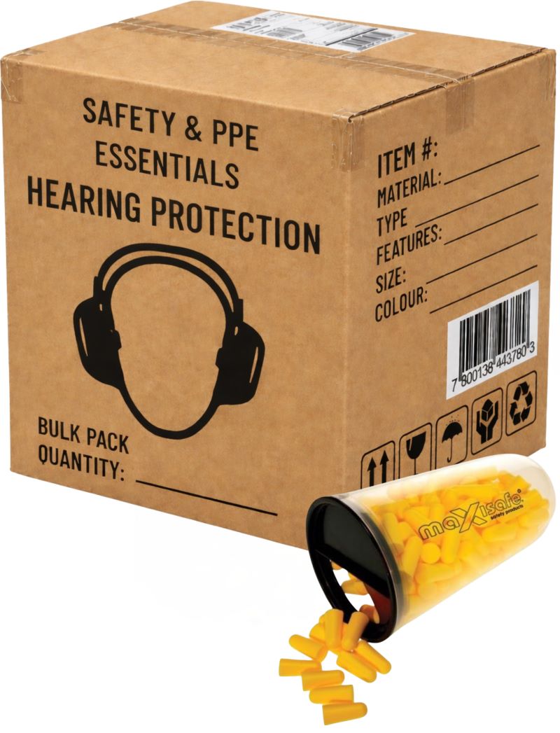 Carton of 40 MaxiPlug Uncorded Earplugs Tradies Pack