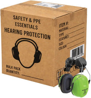 Carton of 20 Packs Maxisafe Helmet Earmuffs with 25mm Clip and Soft PVC Cushions