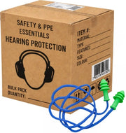 Carton of MaxiPlug Washable Reusable Corded Earplugs 24dB Class 4