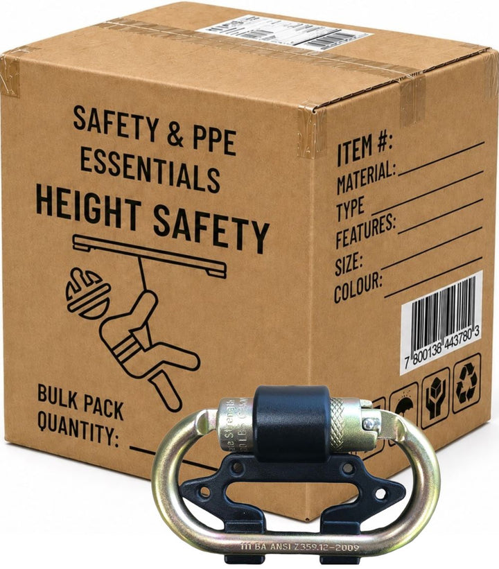 Carton of 50 ZMIC02 Twin Retractable Lanyard Karabiner Connector