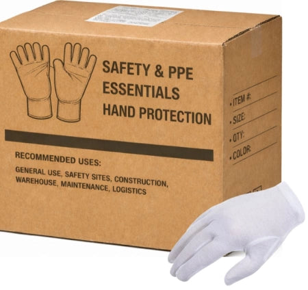 Carton of 600 Pairs SD Nylon Glove Lint-Free Hemmed Cuff Ladies