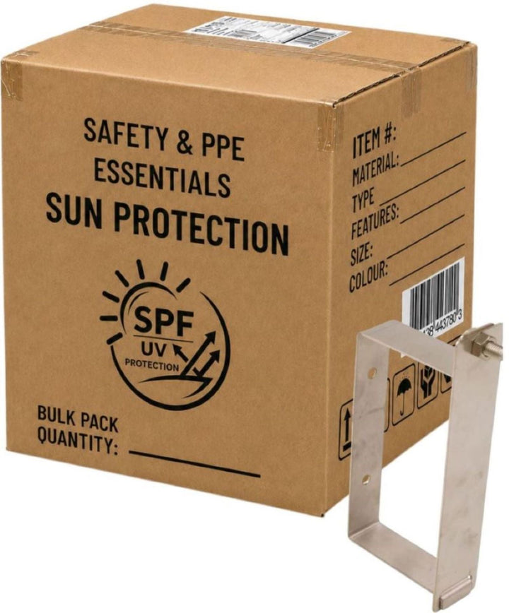 Carton of 10 Metal Bracket Sunscreen Bottles 1