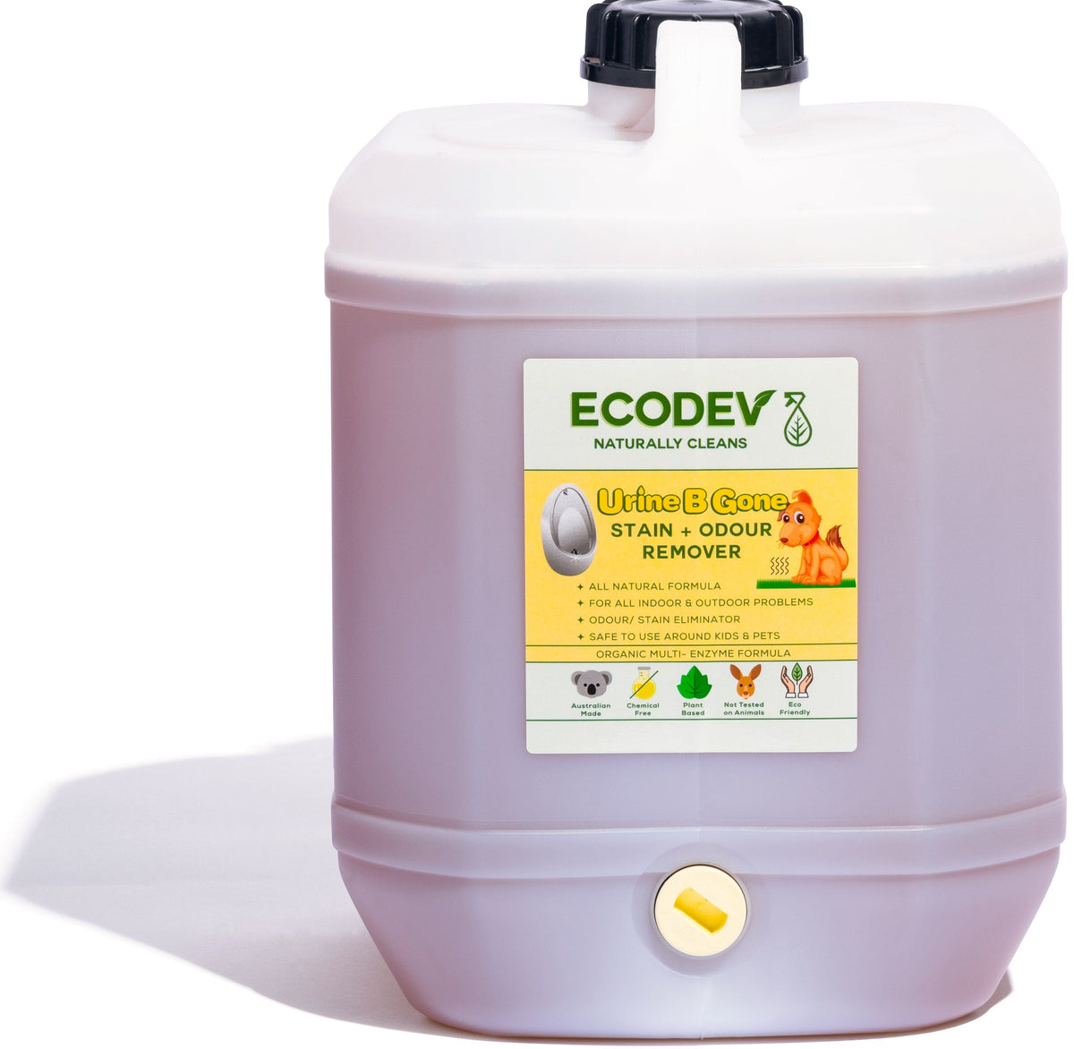 Ecodev Urine B Gone- Stain &amp; Odour Remover 10L Australian Made Eco-friendly