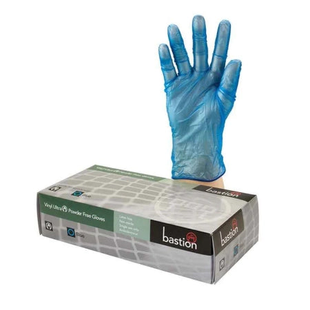 Box of 200 Bastion Progenics&trade; Vinyl Powder Free Blue