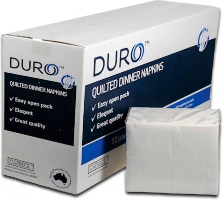 Carton of 1000 Duro Quilted Dinner Napkin GT Fold
